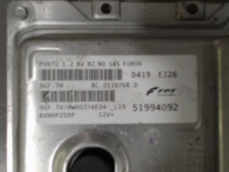 CALCULATEUR MOTEUR FIAT PUNTO 2003-