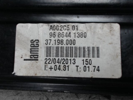 MECANISME+MOTEUR LEVE-GLACE ARRIERE GAUCHE PEUGEOT 508 2010-