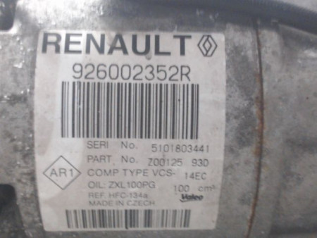 COMPRESSEUR AIR CONDITIONNE RENAULT CLIO IV 2012-