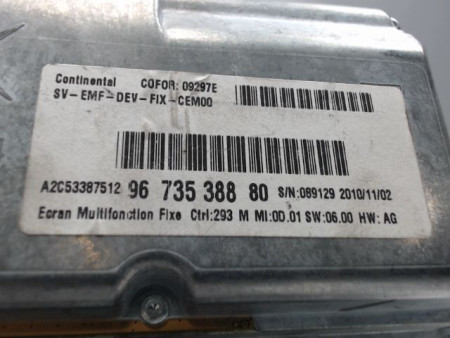 ECRAN GPS CITROEN C3 2009-