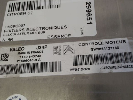 CALCULATEUR MOTEUR CITROEN C2