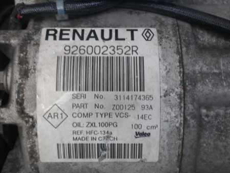 COMPRESSEUR AIR CONDITIONNE RENAULT CLIO IV 2012-