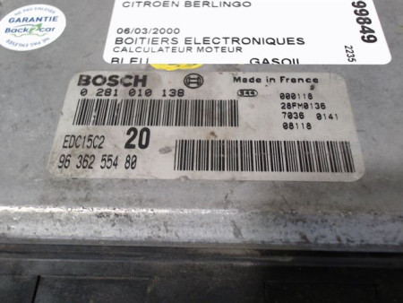 CALCULATEUR MOTEUR CITROEN BERLINGO