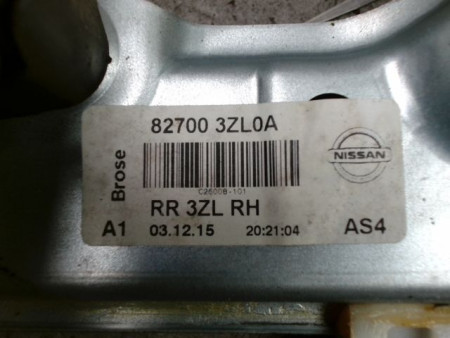 MECANISME+MOTEUR LEVE-GLACE ARRIERE DROIT NISSAN PULSAR