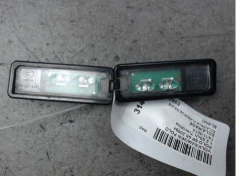 ECLAIREUR PLAQUE DE POLICE VOLKSWAGEN POLO 2009-