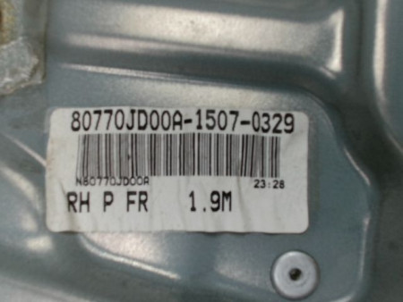 MECANISME+MOTEUR LEVE-GLACE AVANT DROIT NISSAN QHASQAI 2007-