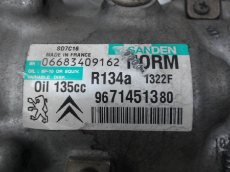 COMPRESSEUR AIR CONDITIONNE PEUGEOT 508 2010-