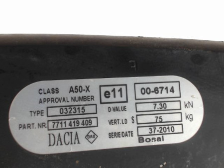 ATTELAGE DACIA SANDERO 2008-