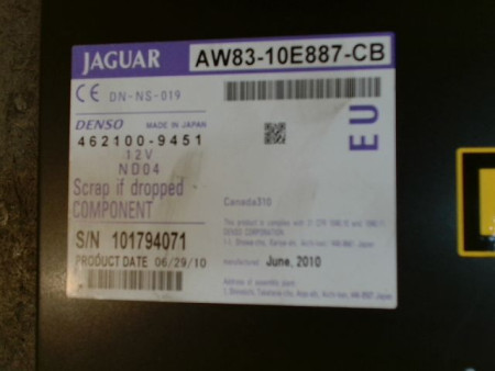 LECTEUR DVD JAGUAR XF 1 PHASE 1 DIESEL