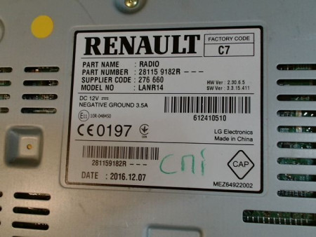 AUTORADIO RENAULT MEGANE