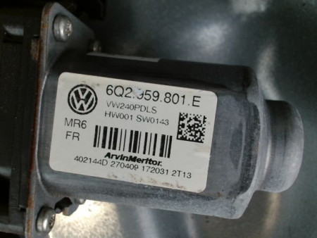 MECANISME+MOTEUR LEVE-GLACE AVANT DROIT VOLKSWAGEN POLO